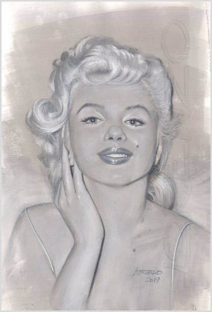 Lorenzo artworks, portraits, John Belushi as Bluto Blutarsky